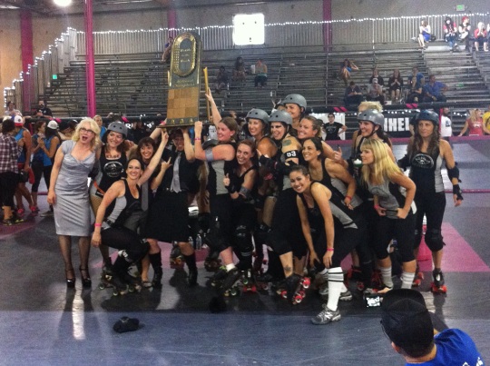 The L.A. Derby Dolls, winners of three out of six Battle on the Bank tournaments and two in a row. But this isn't about them.
